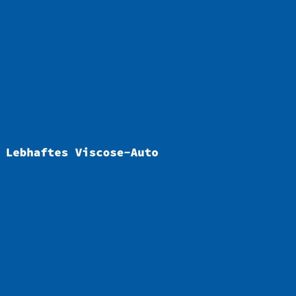 Lively Viscose Car